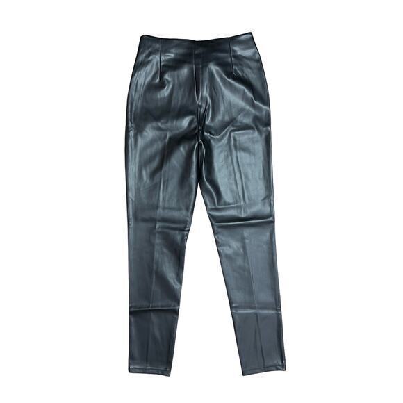 Asos Black‎ Pleather Pull on Pants Size 12T - Picture 2 of 4